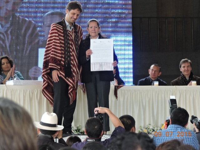 Ministro y Carmen Orellana