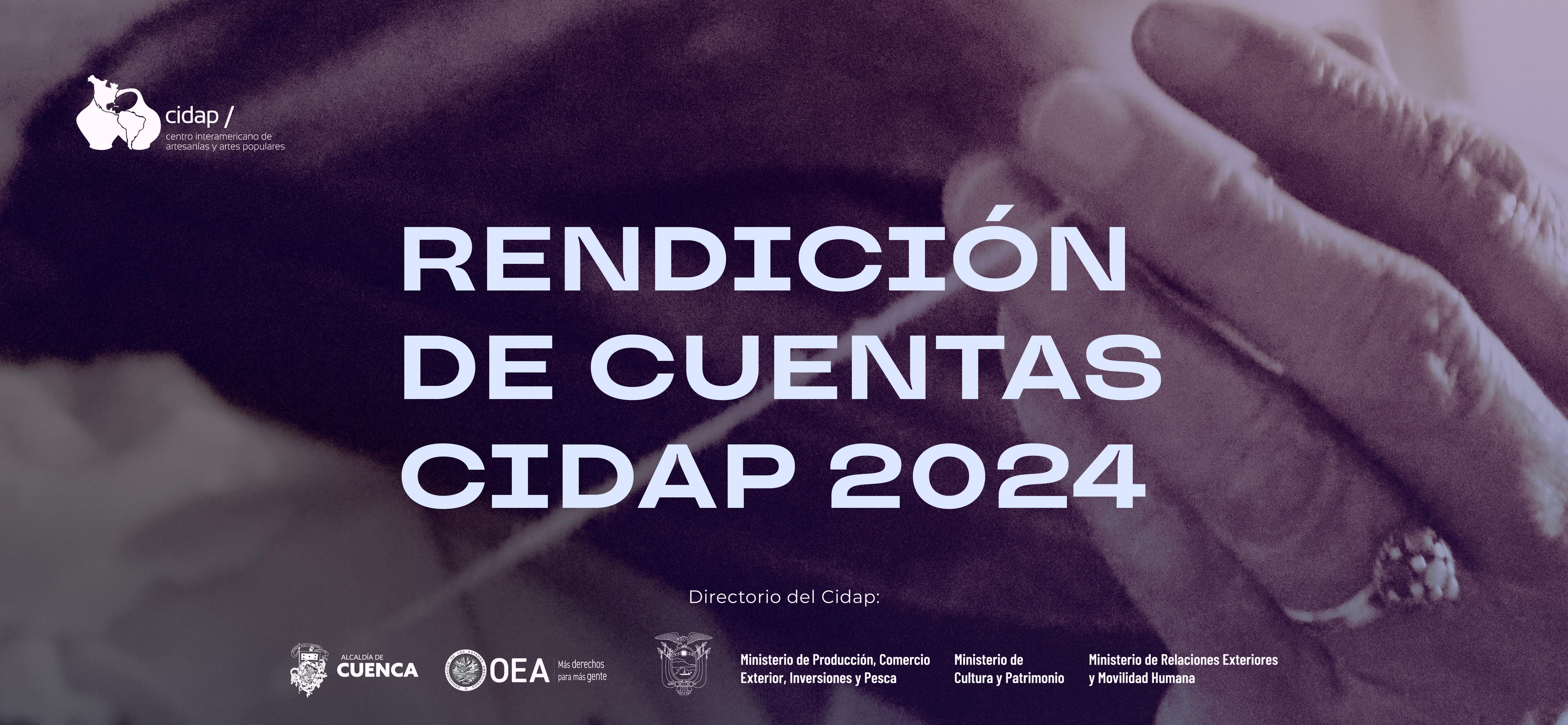 rendición cuentas CIDAP 2024